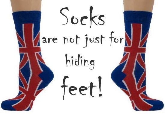 socks are not just for hiding feet!