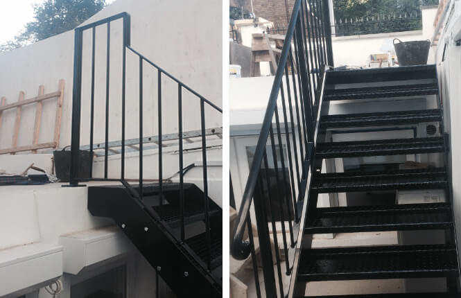 RSG4400 handrails and staircase of a residential property in Kensington.
