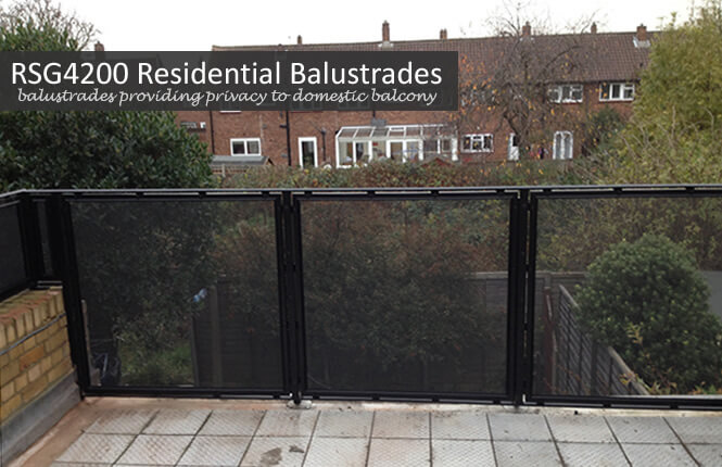 RSG4200 balustrades on balcony of residential property in central London.