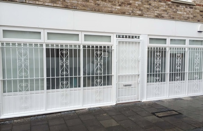 RSG2000 window bars protecting commercial offices in Camberwell, London.