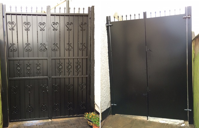 RSG3000 designed security door gate fitted to the main entrance of a private property in East London.