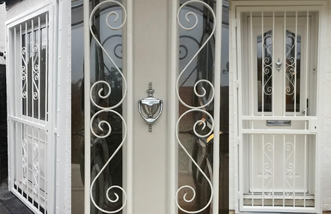 RSG3000 security door gates for residential homes in London.