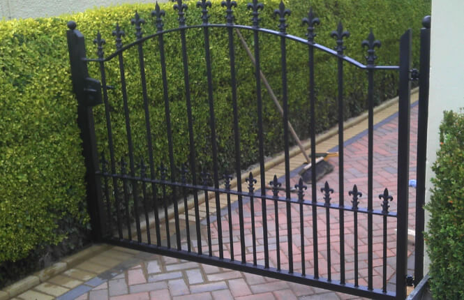 RSG3200 access gate in a residential passageway in Middlesex.