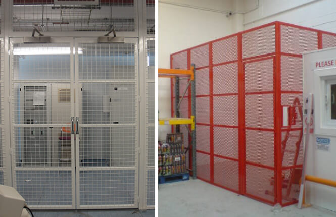 RSG4000 security cages for storage units.