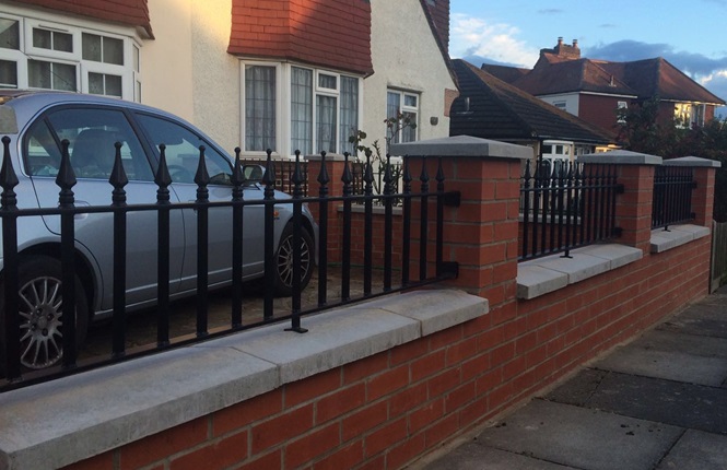 RSG4200 railings fitted to a residential property in Surrey.