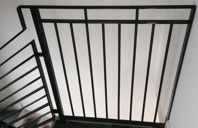 RSG4400 staircase railings on escape route.