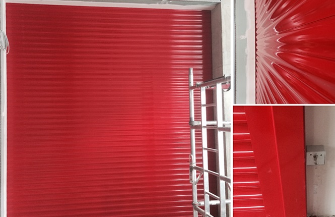 RSG5200 security shutter on a store room of a commercial complex in Walthamstow.