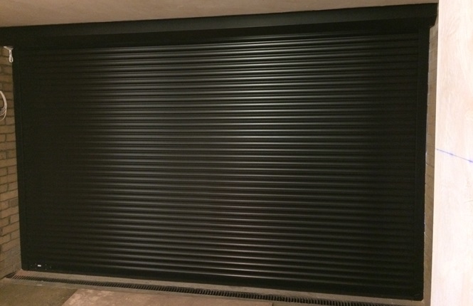 RSG5200 roller shutter securing refurb commercial unit in Chancellors Wharf just by River Thames.