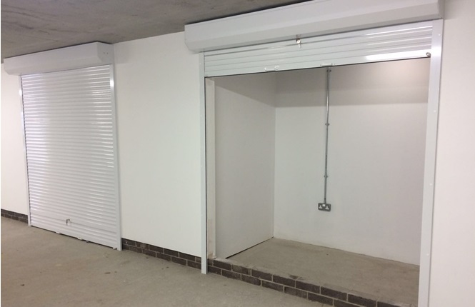 RSG5200 security shutters installed in a garage in Sunningdale, Berks.