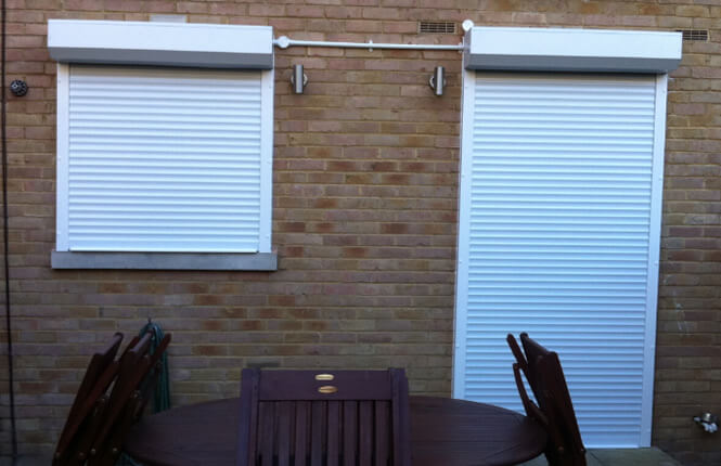 RSG5300 roller shutters providing insulation and shading on a house in Clapham, South London..