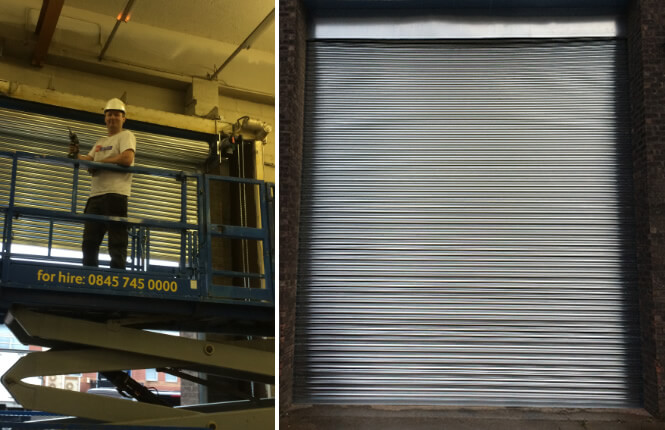 RSG6000 3-Phase roller shutter protecting an indutrial unit in Croydon.