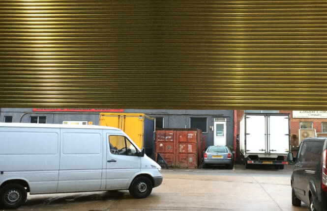 RSG6000 3-Phase loading bay industrial shutter in Mitcham.