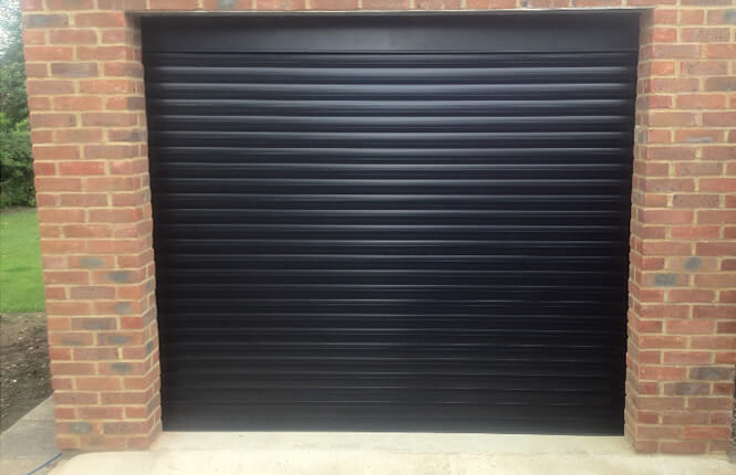 RSG7000 insulated roller shutter securing a garage door in South London.