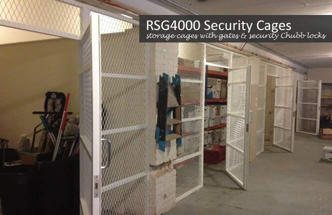RSG4000 mesh security cages on industrial building in Morden.