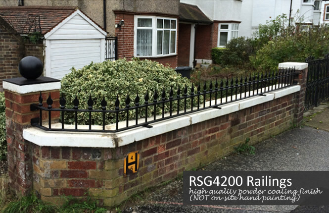 RSG4200 side railings on a domestic property in Surrey.