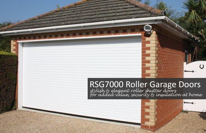RSG7000 electric roller shutter protecting a residential garage in Merton.