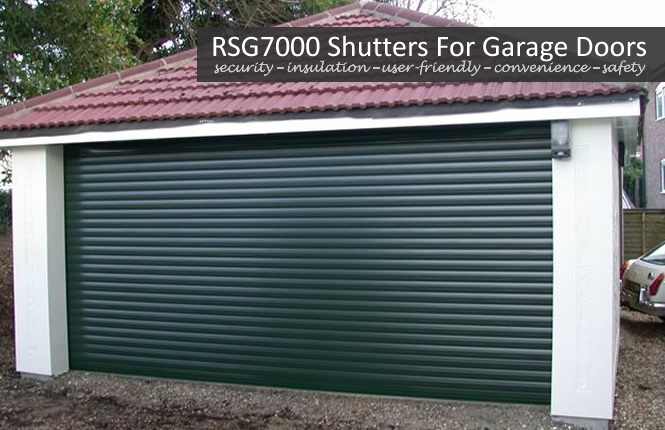 RSG7000 roller shutter securing a garage door in Wimbledon.