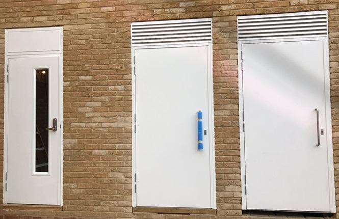 RSG8000 entry steel doors fitted to commercial offices in South West London.